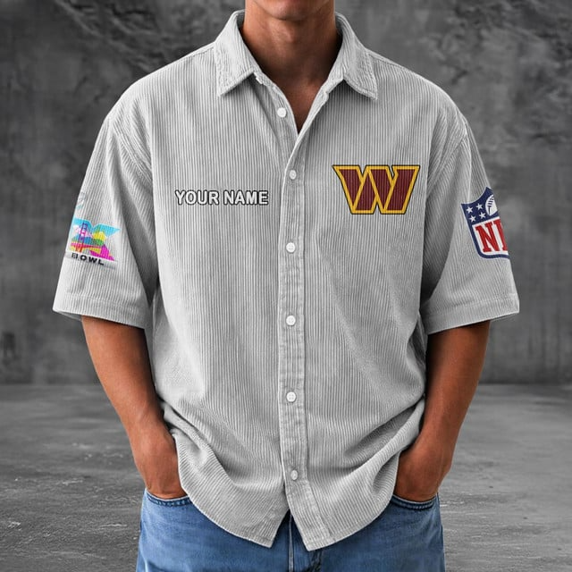 WC x NFL Men Seersucker Button Shirt DDT NTL