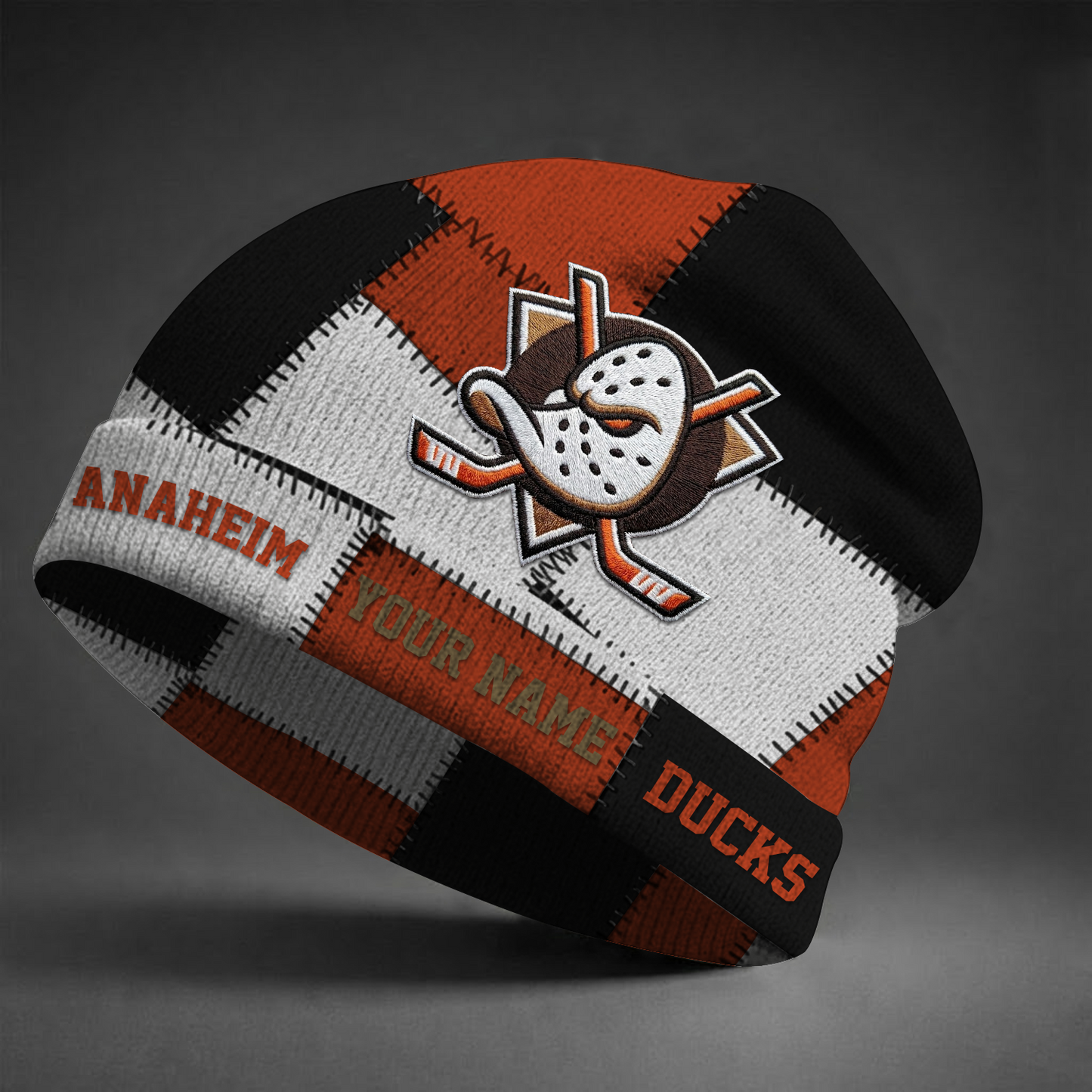 ANA X NHL Custom Name Beanie Hat Gifts For Fans - Limited Edition NAK NHT