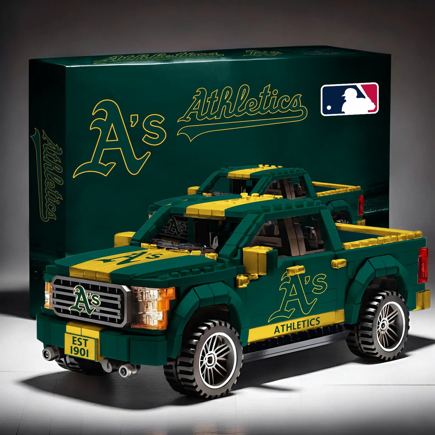 ATH x MLB 3D Racing Truck Model Building Block Set V1 NAK NHM