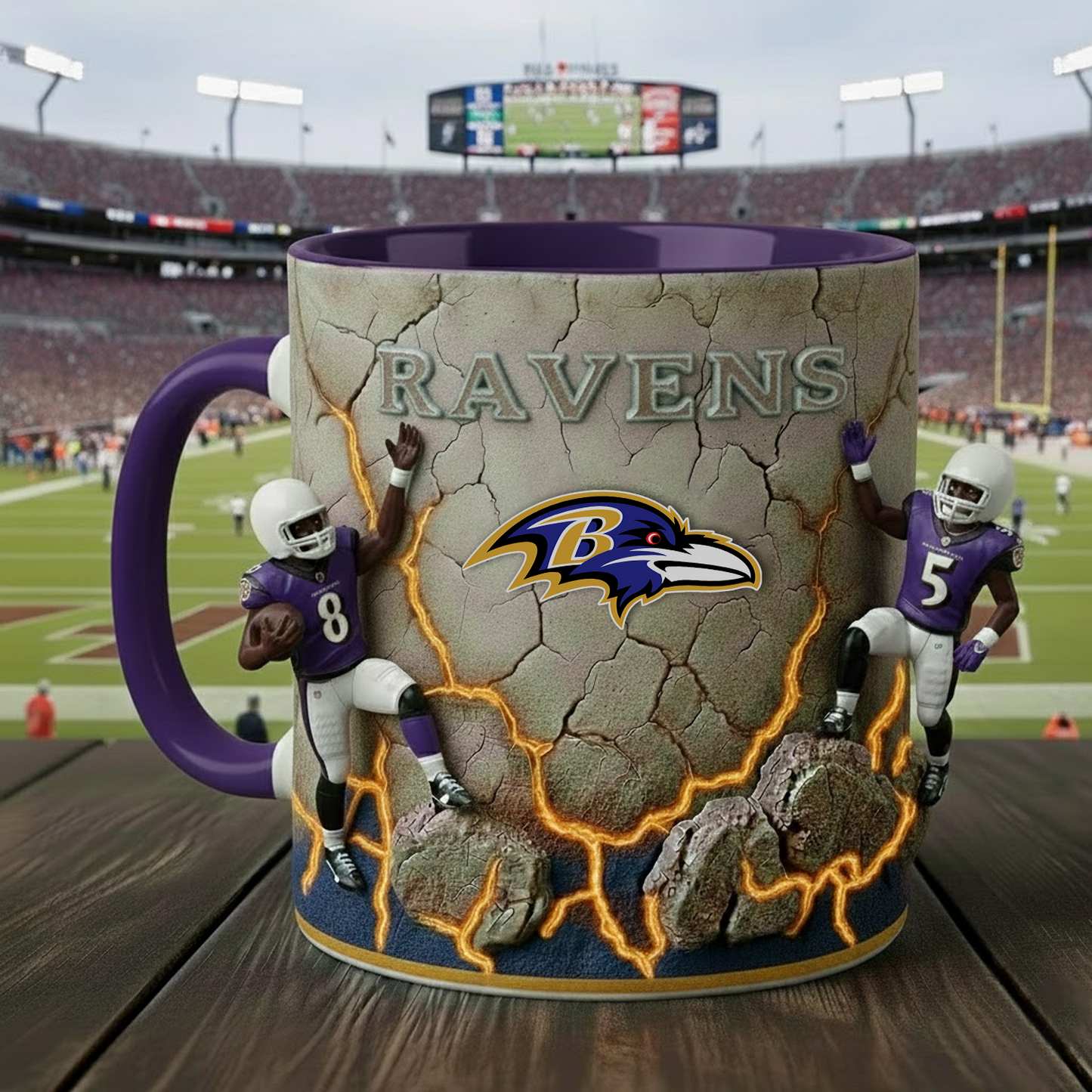 BAL X NFL Coffee Accent Mug - Personalized Gifts NAK NHT