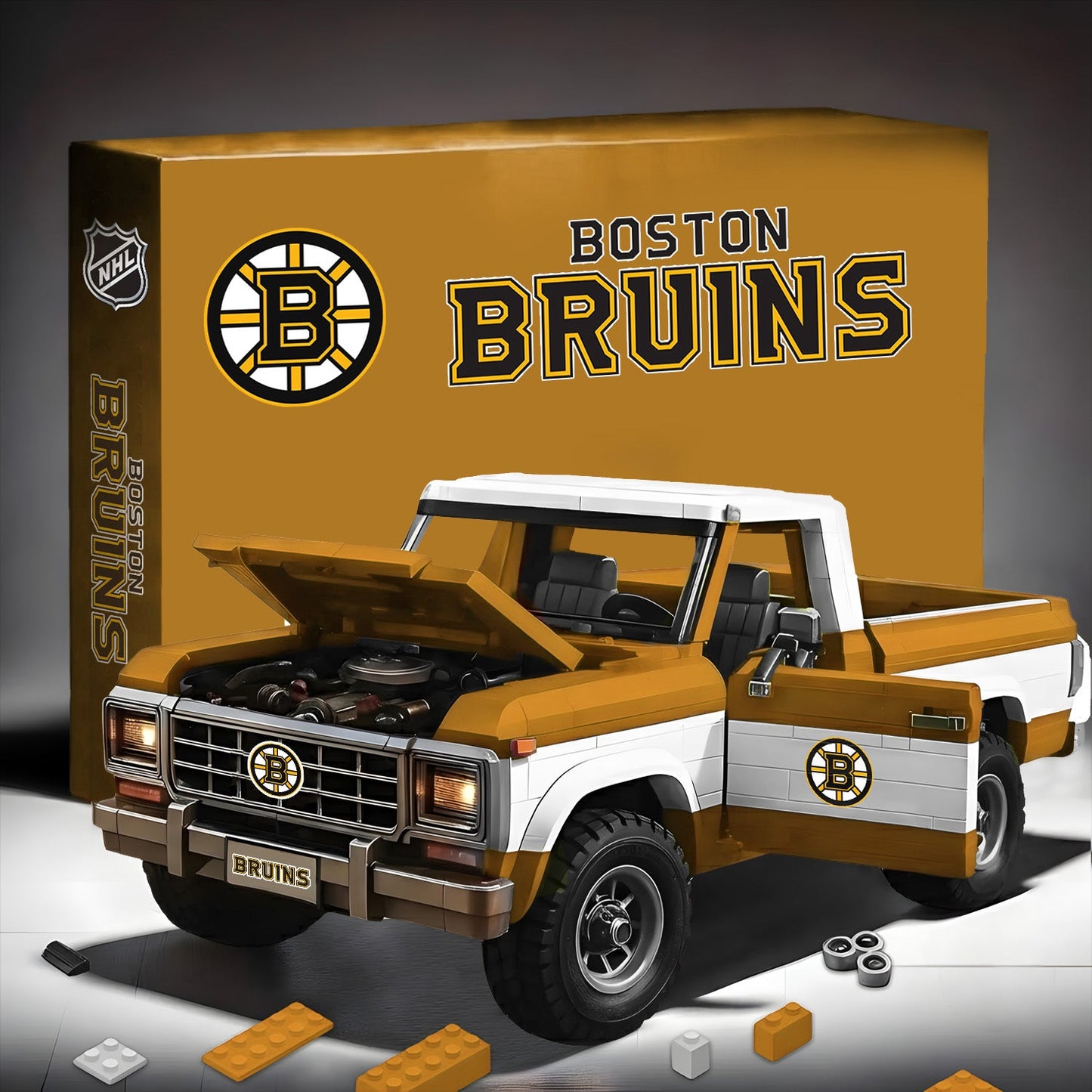BOS x NHL 3D Ford F150 Buiding Block Toy Set NDT LVH