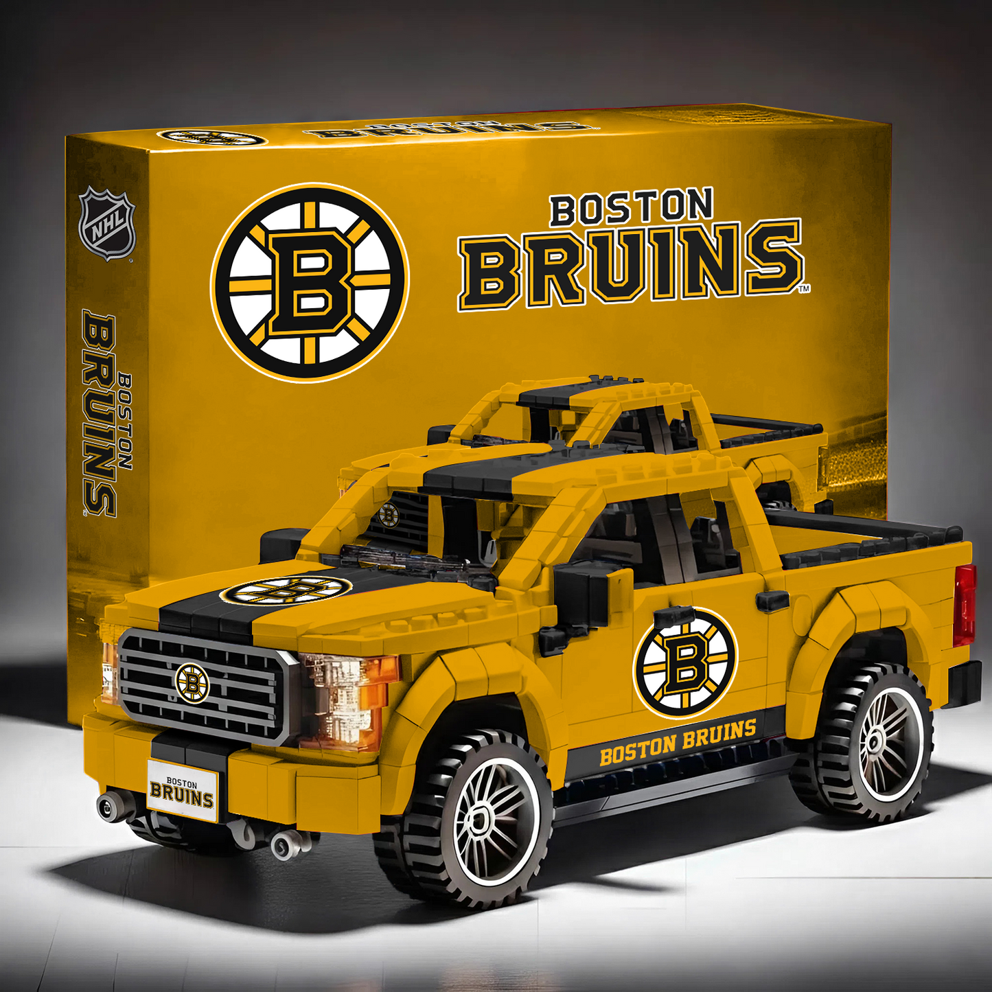 BOS X NHL 3D Racing Truck Model Building Block Set V1 NAK NHT