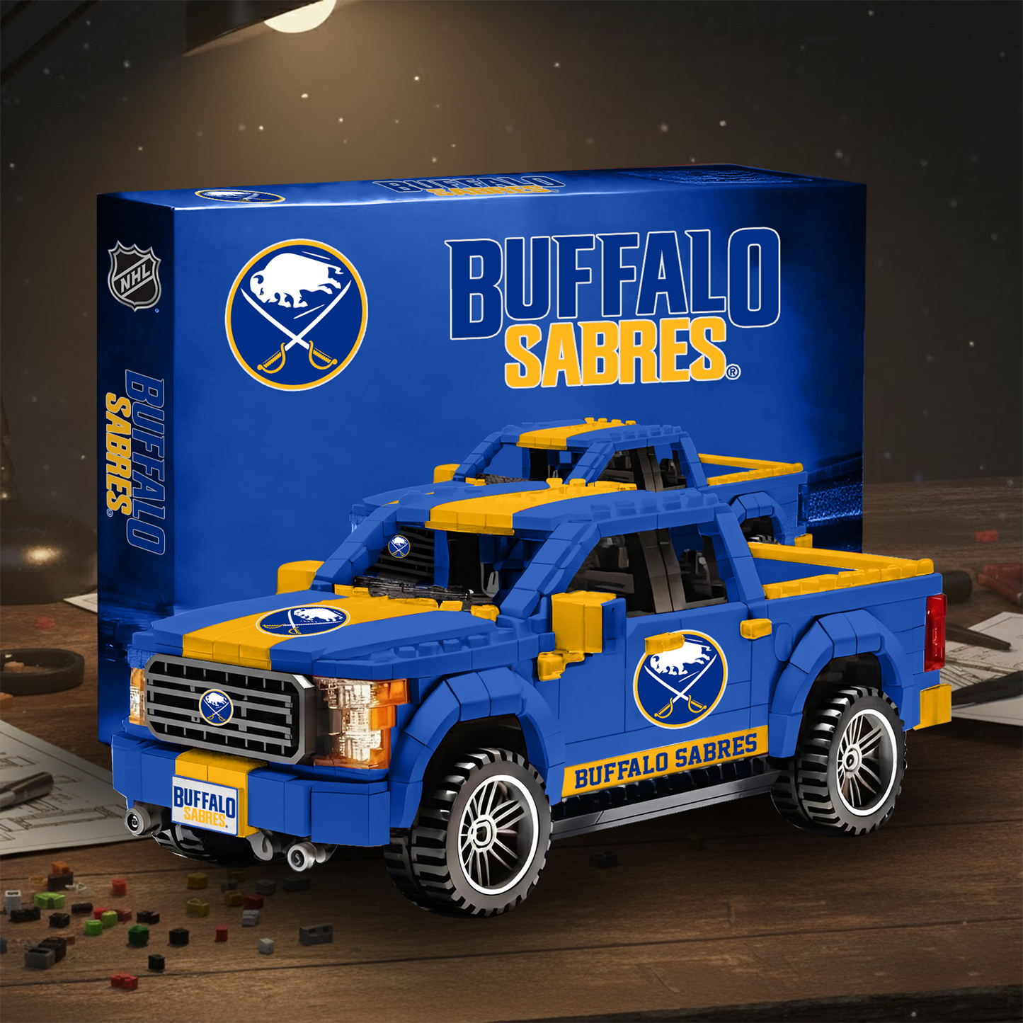 BS NHL 3D Racing Truck Model Building Block Set V2 NAK NHT