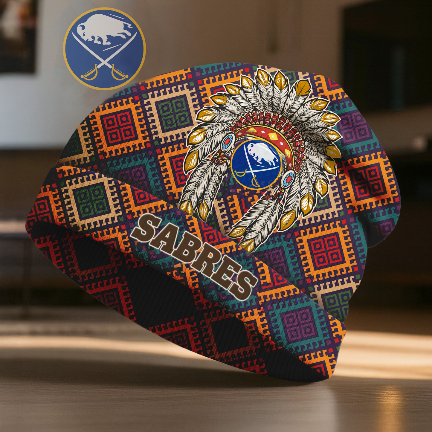 BS x Premium NHL Native American Heritage Beanie Hat NY NAK CTKT