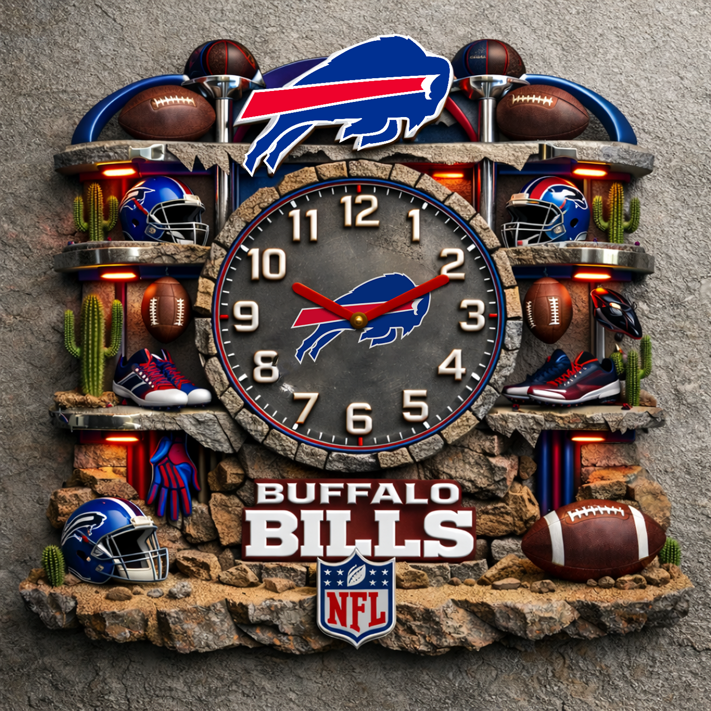 BUF X NFL Master Arena Clock NAK NHT
