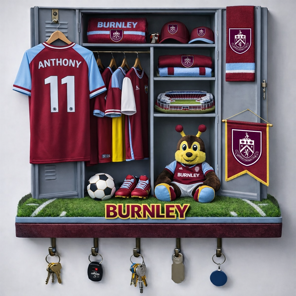 BUR x EPL Changing Room Personalized 3D Visual Effect Acrylic Key Holder DDT NTL