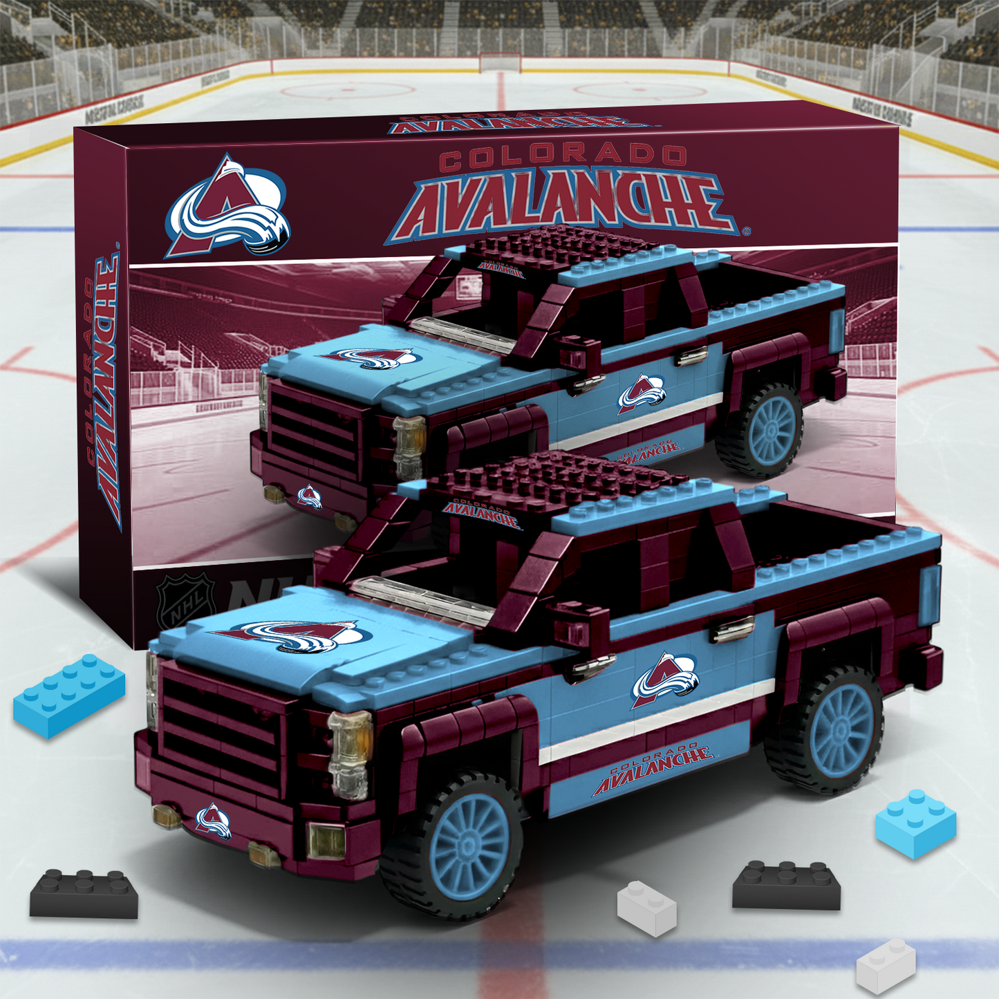CA NHL 3D Racing Truck Model Building Block Set V2 NAK PTTD