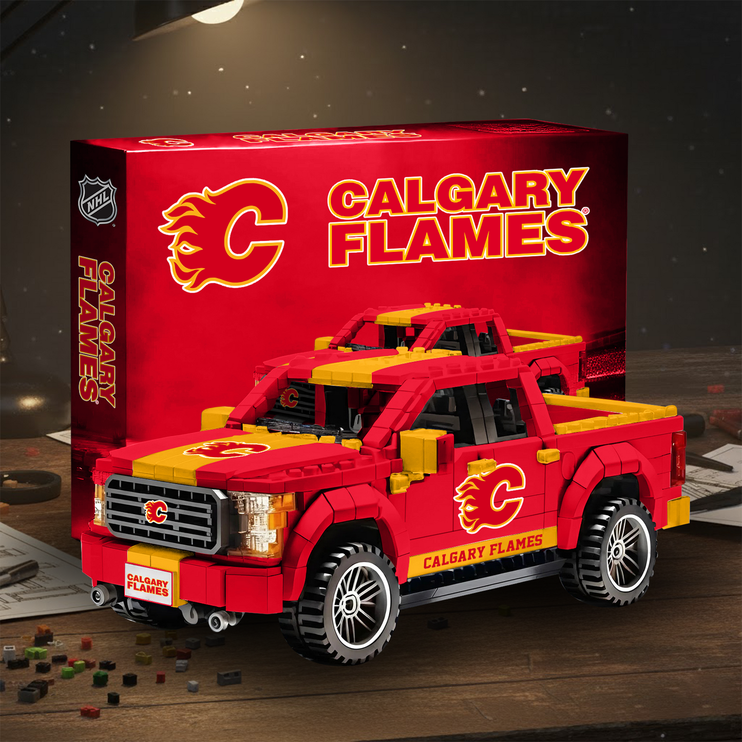 CAL NHL 3D Racing Truck Model Building Block Set V2 NAK NHT