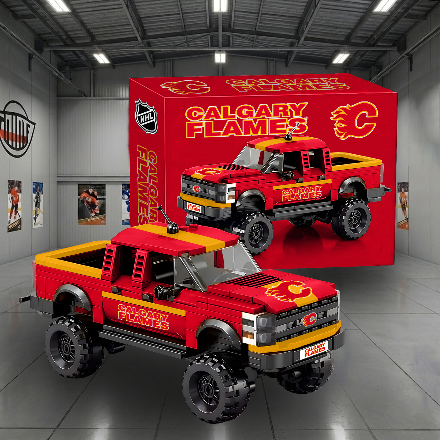 CAL X NHL Raptor pickup truck building block set NAK NHT