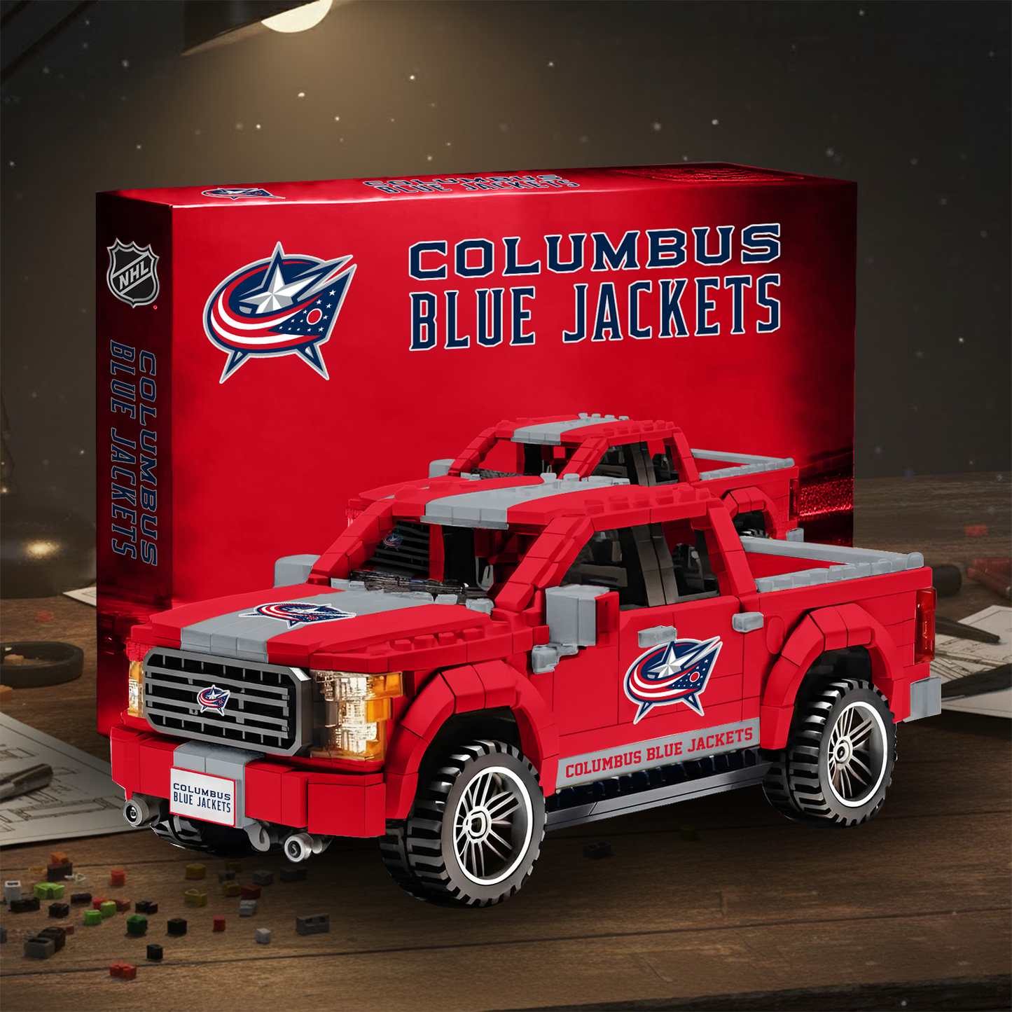 CBJ NHL 3D Racing Truck Model Building Block Set V2 NAK NHT