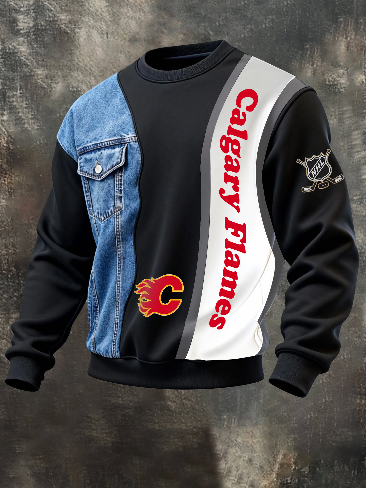 CF x NHL Denim & Sporty Hybrid Jacket Line NAK CTKT