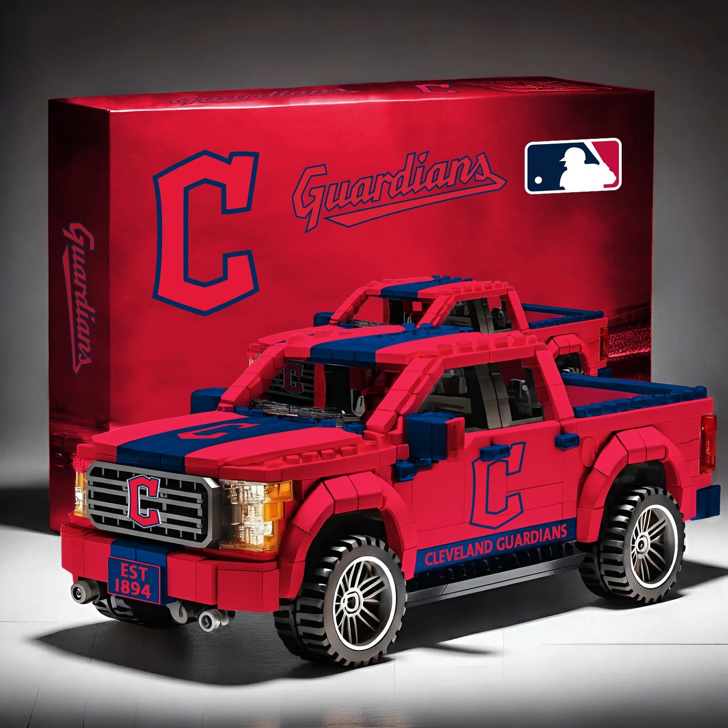 CG x MLB 3D Racing Truck Model Building Block Set V1 NAK NHM