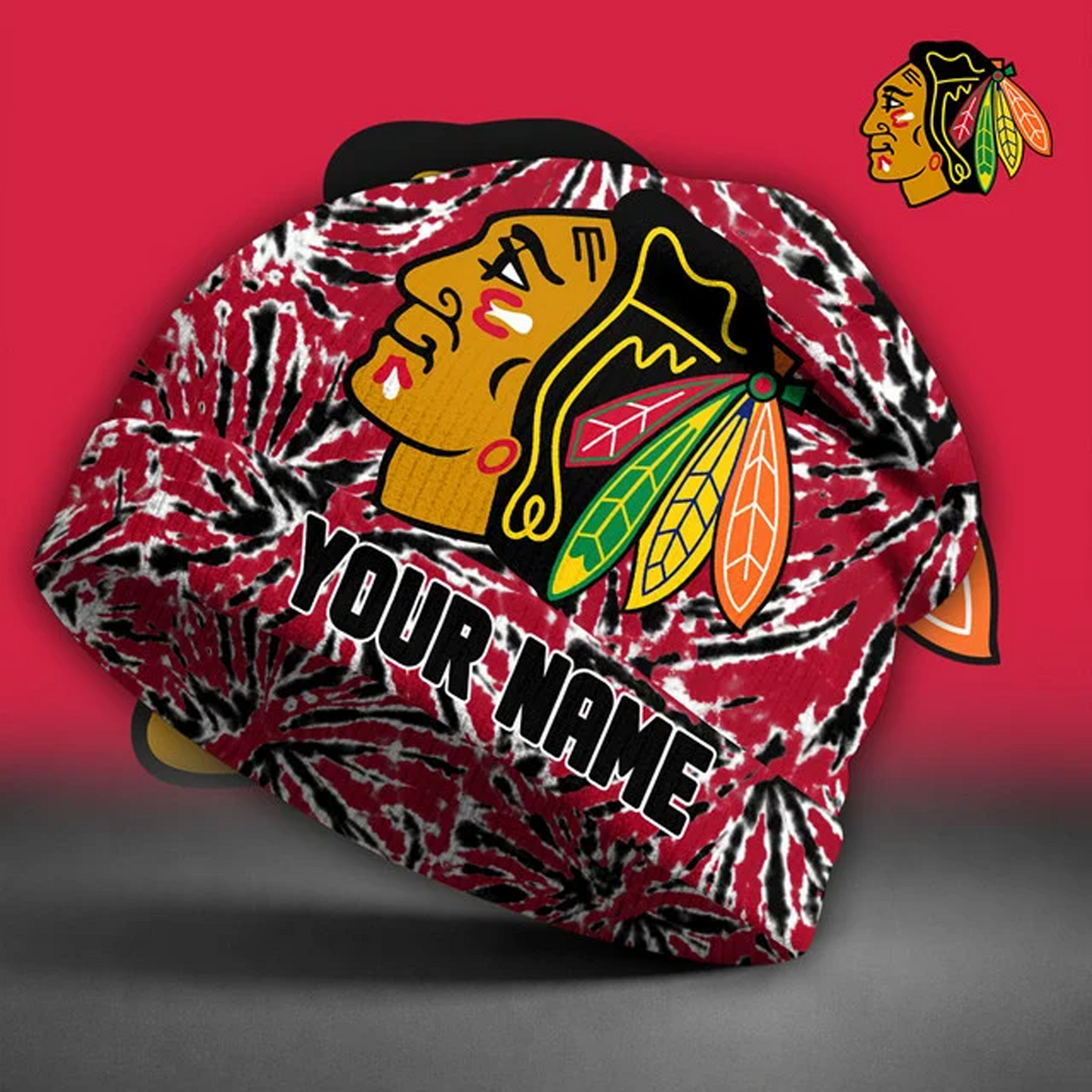CHI X NHL Beanie Hat Custom Name Gifts For Fans - Limited Edition NAK NHT