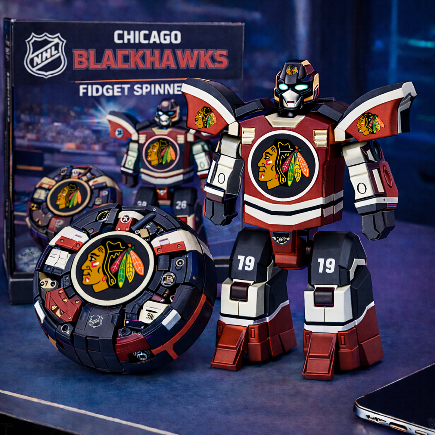 CHI x NHL Fidget Spinner DatND DVT