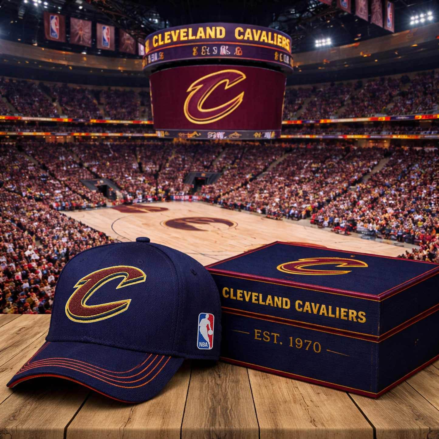 CLE x NBA Classic Fan Snapback Hat NAK NHT