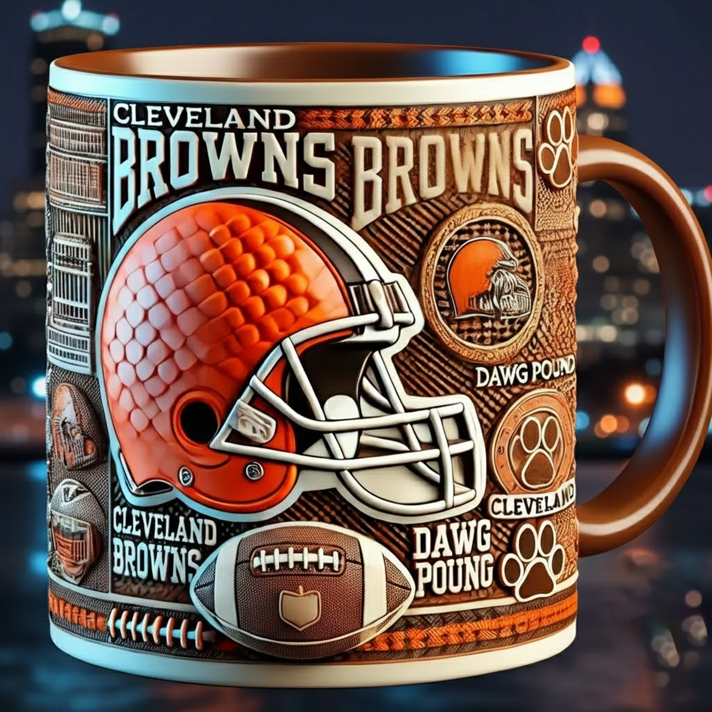 CLE X NFL football team Mug Series- Limited Edition Collectible NAK NHT