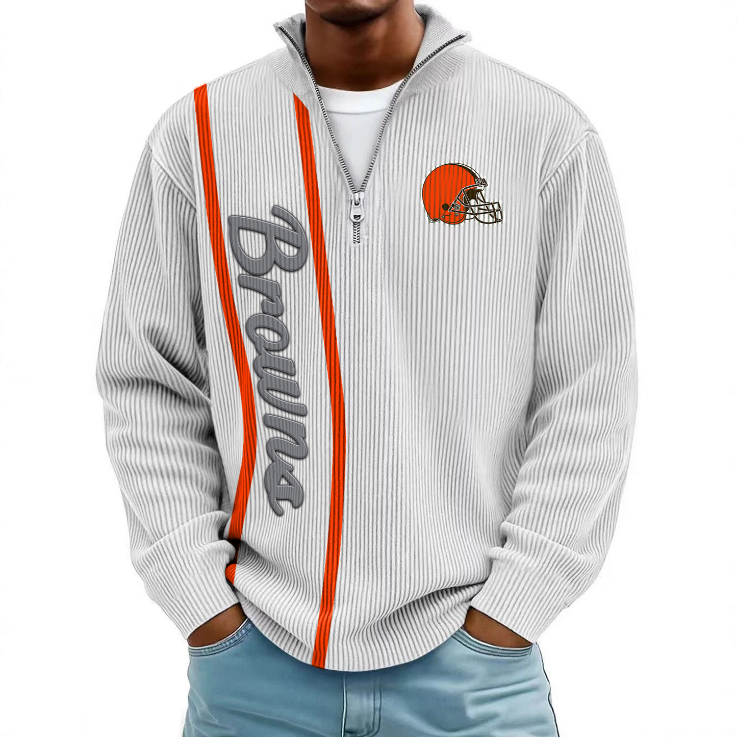 CLE x NFL Mokaloha Men's Waffle Henley Shirts DATND TANTD