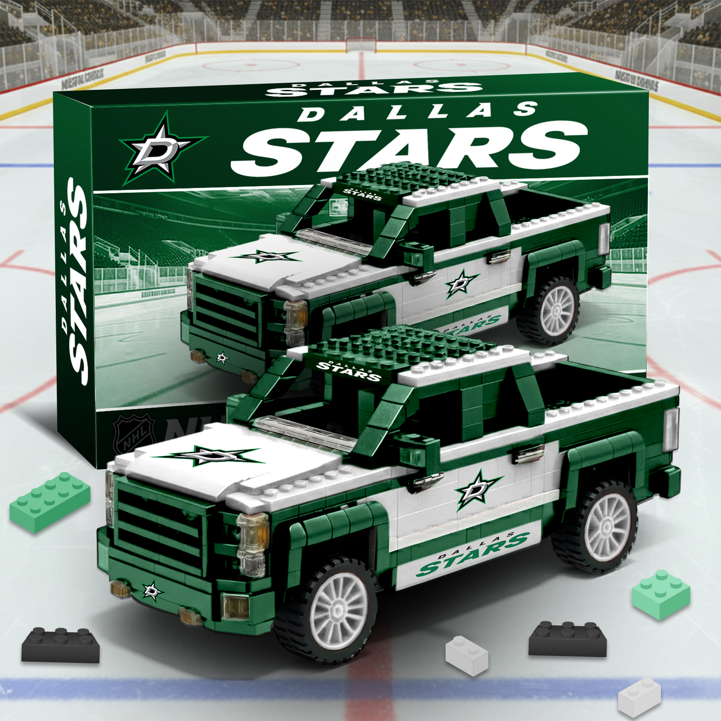 DAL NHL 3D Racing Truck Model Building Block Set V2 NAK PTTD