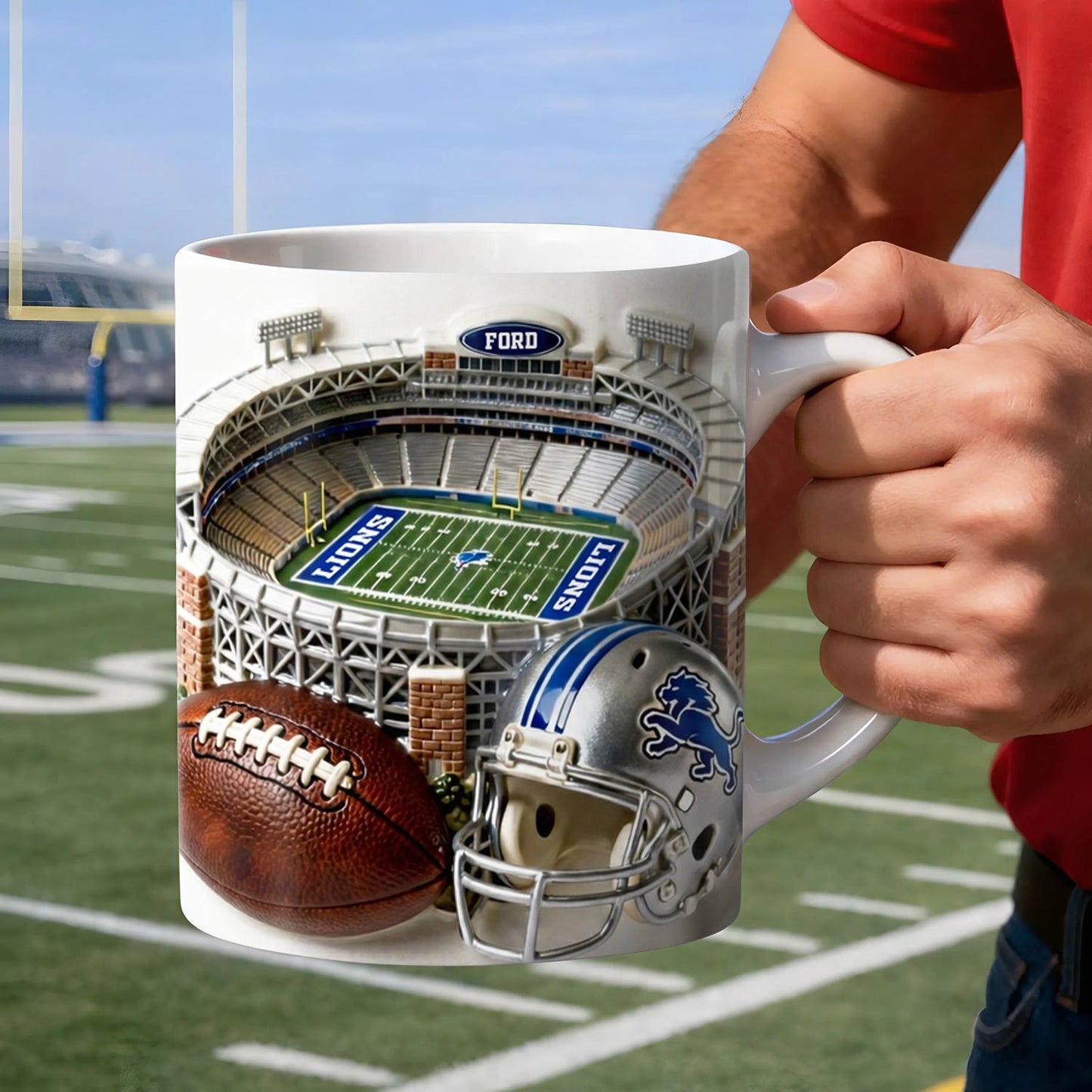 DET x NFL Legend Stadium Game Day Mug NAK NHM