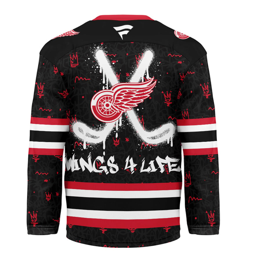 DRW Premium NHL Graffiti My Team 4 Life Hockey Jersey DDT NTL