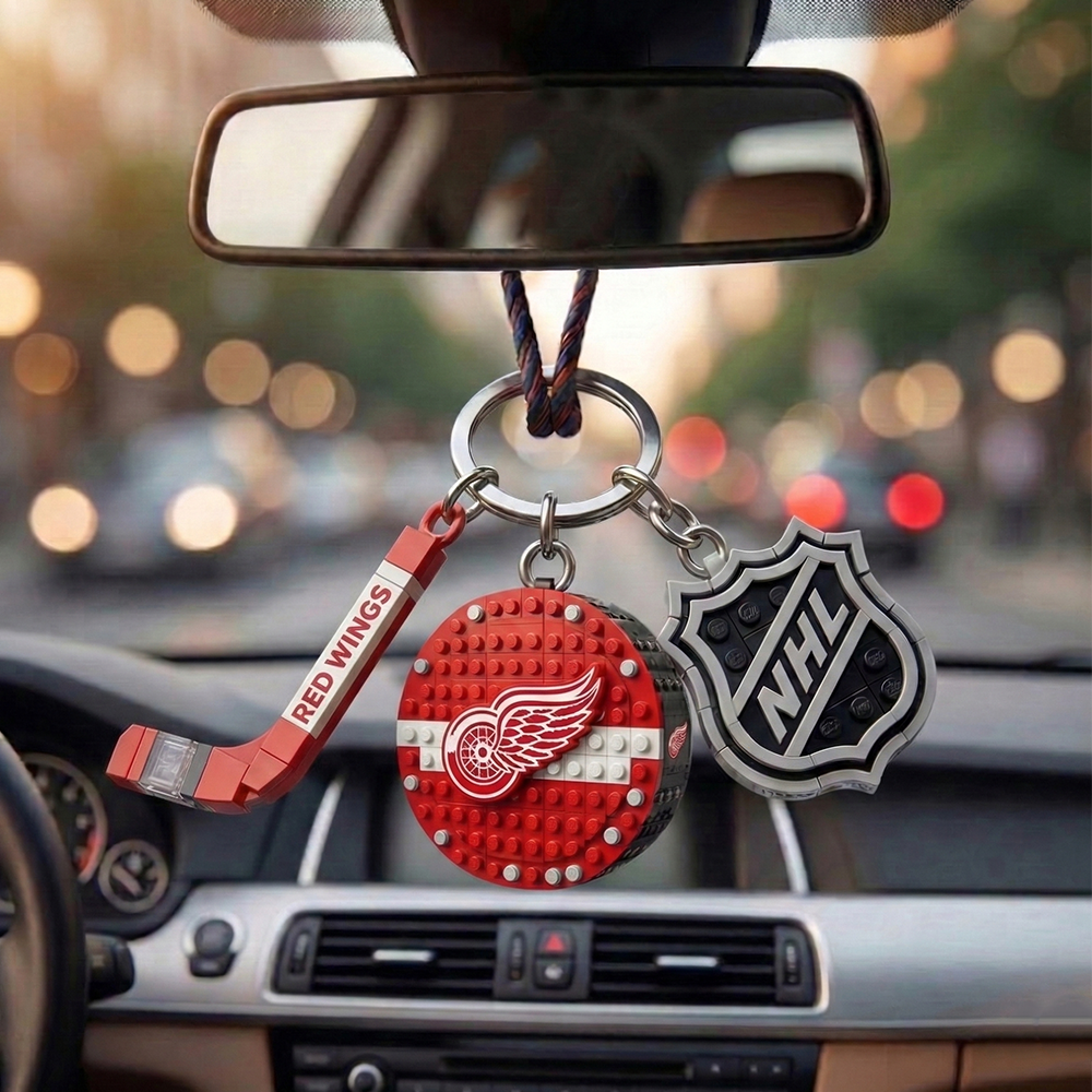 DRW x NHL Building Blocks Hockey Puck Car Mirror Hanging NAK TTT