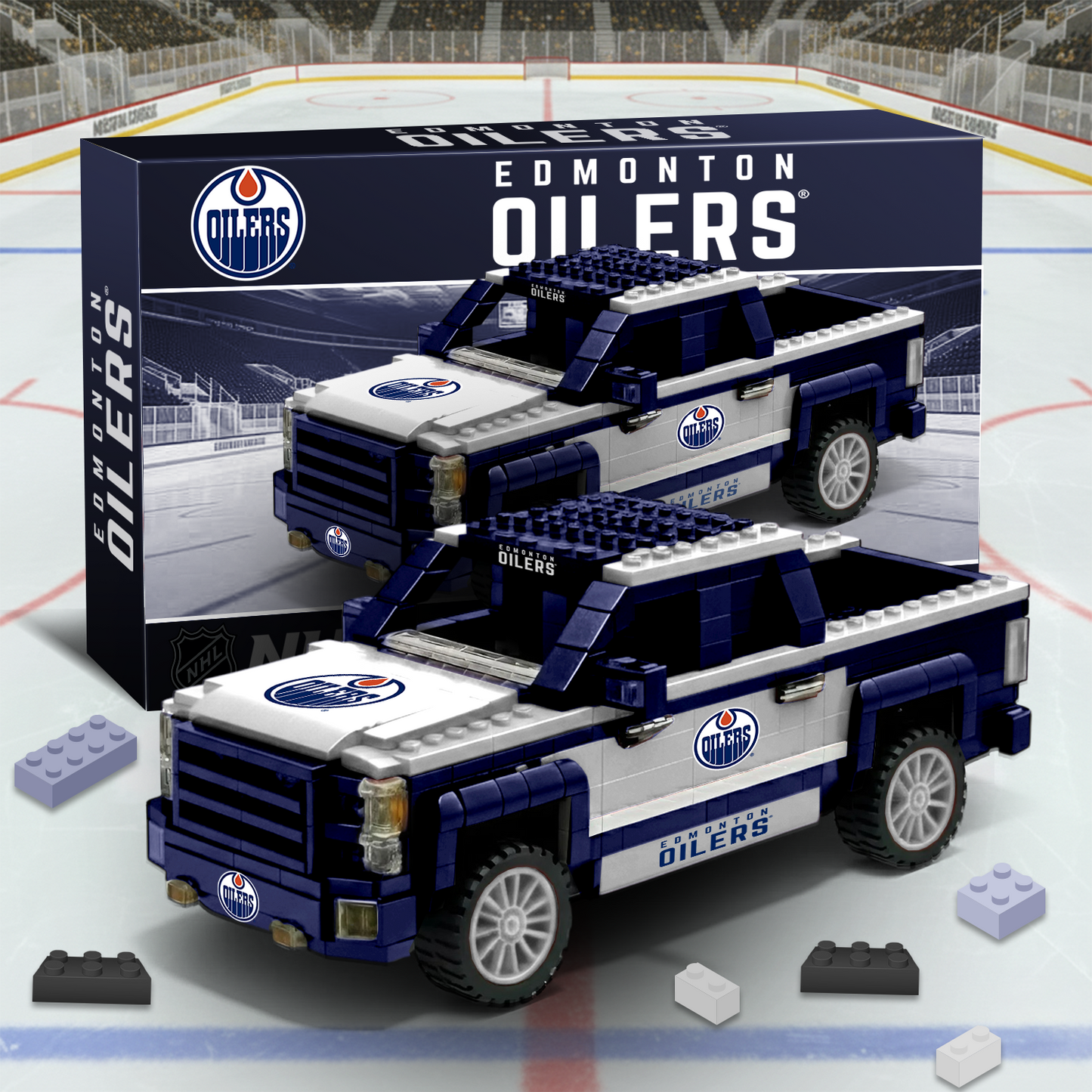 EDM NHL 3D Racing Truck Model Building Block Set V2 NAK PTTD