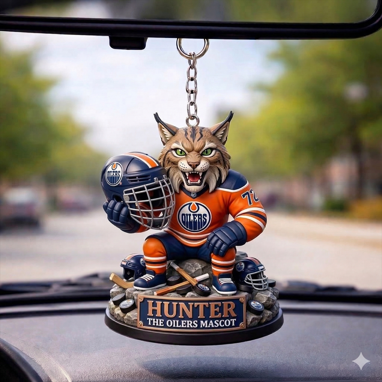 EO x NHL Guardian Mascot Car Decor NAK TTT