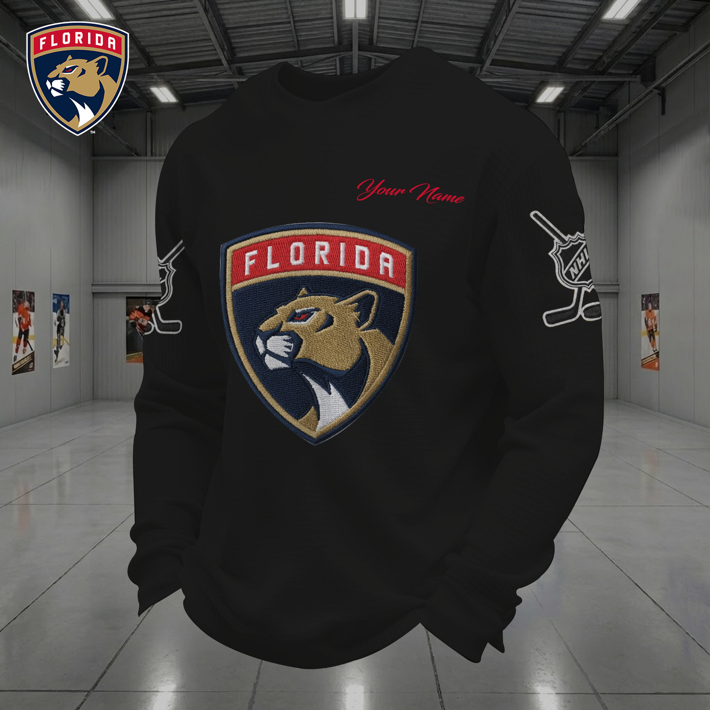FLO X NHL Men Football Waffle Long Sleeve T-Shirt V1 NAK NHT