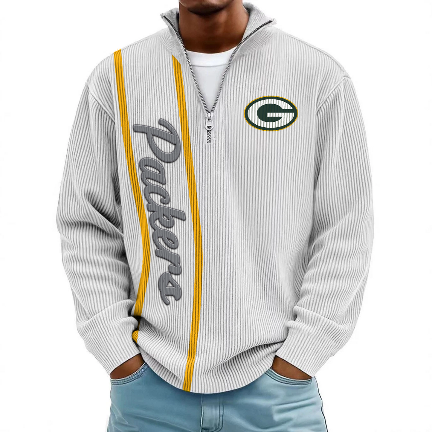 GB x NFL Mokaloha Men's Waffle Henley Shirts DATND TANTD