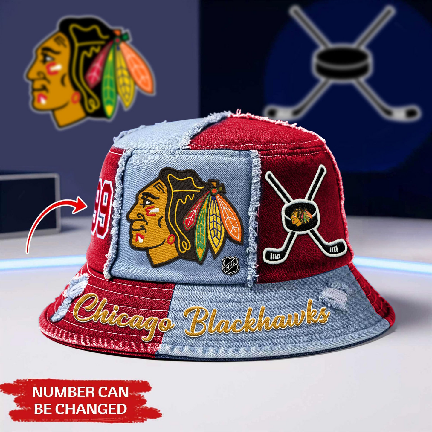Premium NHL X CB Bucket Hat NDT NHM 241125