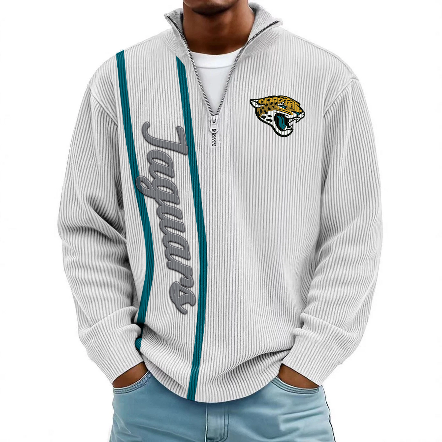JAC x NFL Mokaloha Men's Waffle Henley Shirts DATND TANTD