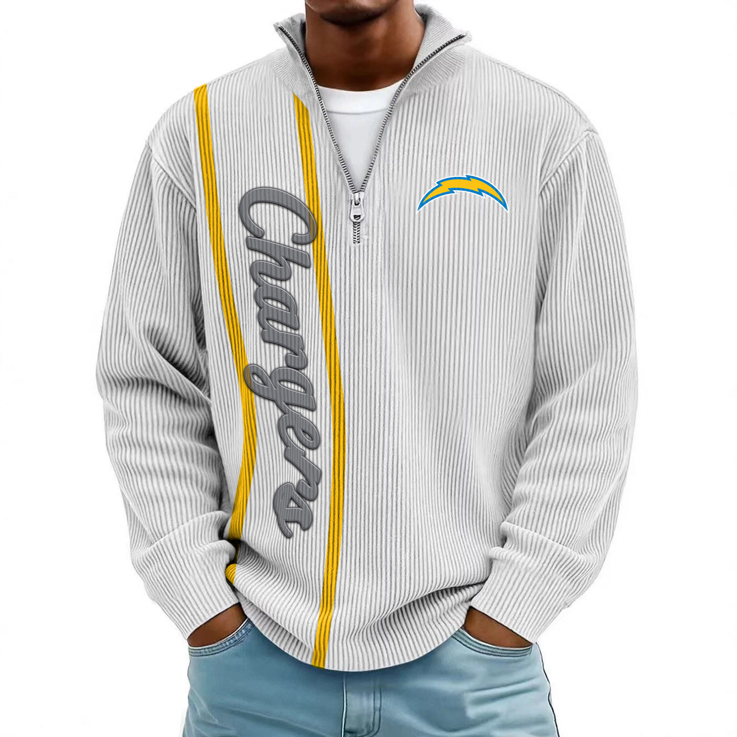 LAC x NFL Mokaloha Men's Waffle Henley Shirts DATND TANTD
