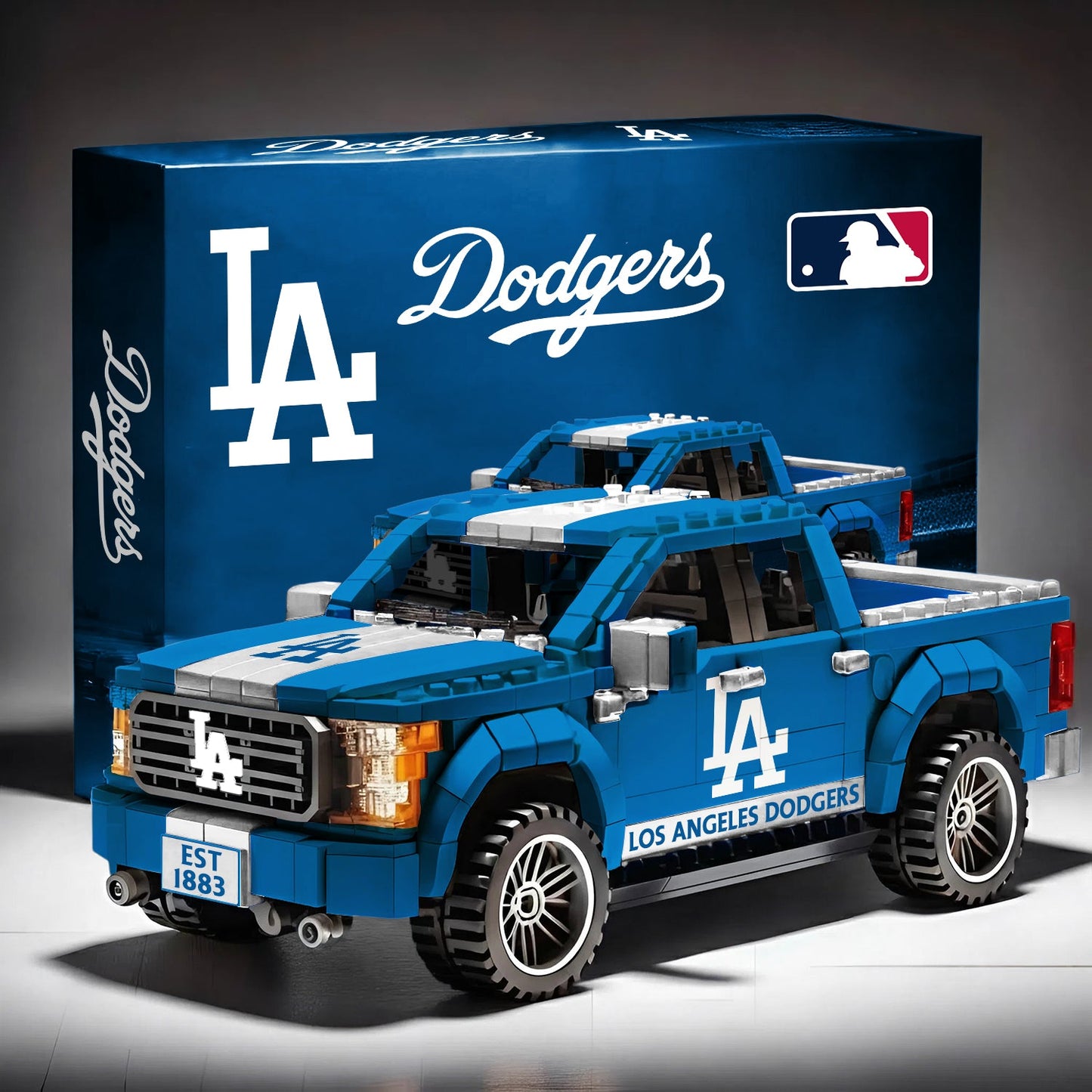 LAD x MLB 3D Racing Truck Model Building Block Set V1 NAK NHM