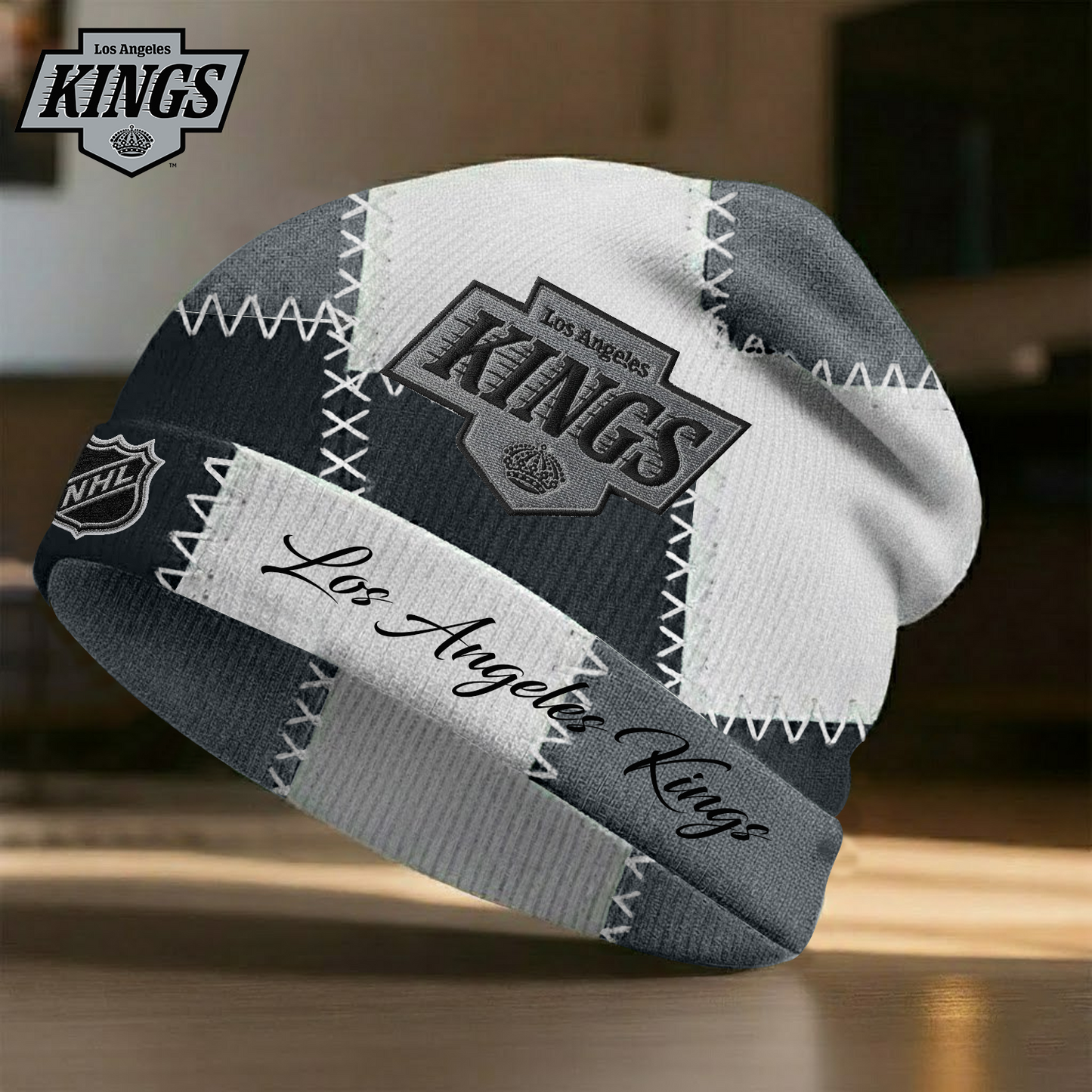 LAK X Premium NHL Vintage Patchwork Beanie Hat V1 NAK NHT