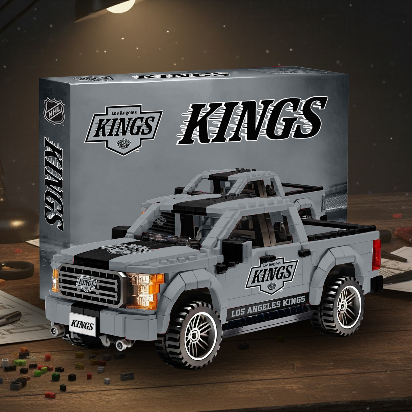 LOS NHL 3D Racing Truck Model Building Block Set V2 NAK NHT