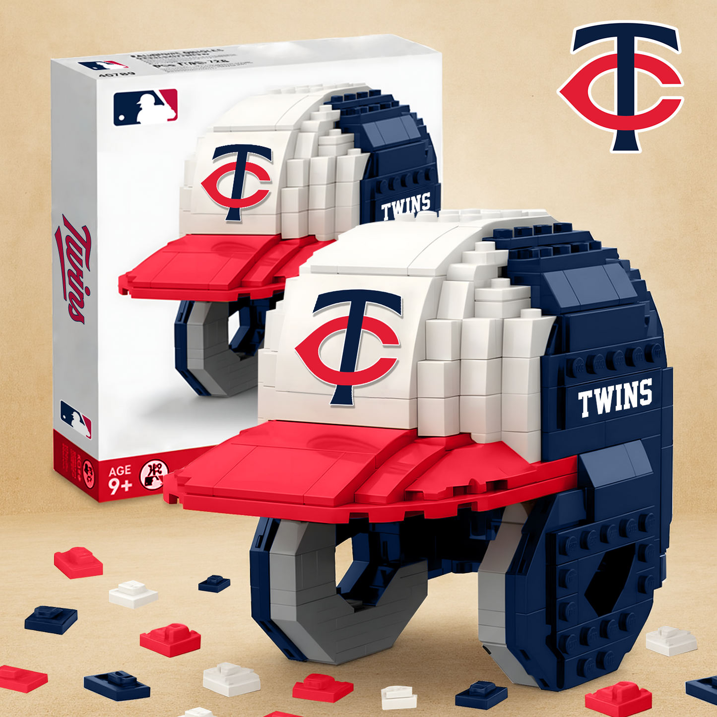 MIN X MLB Baseball Helmet Building Blocks V1 NAK NHT