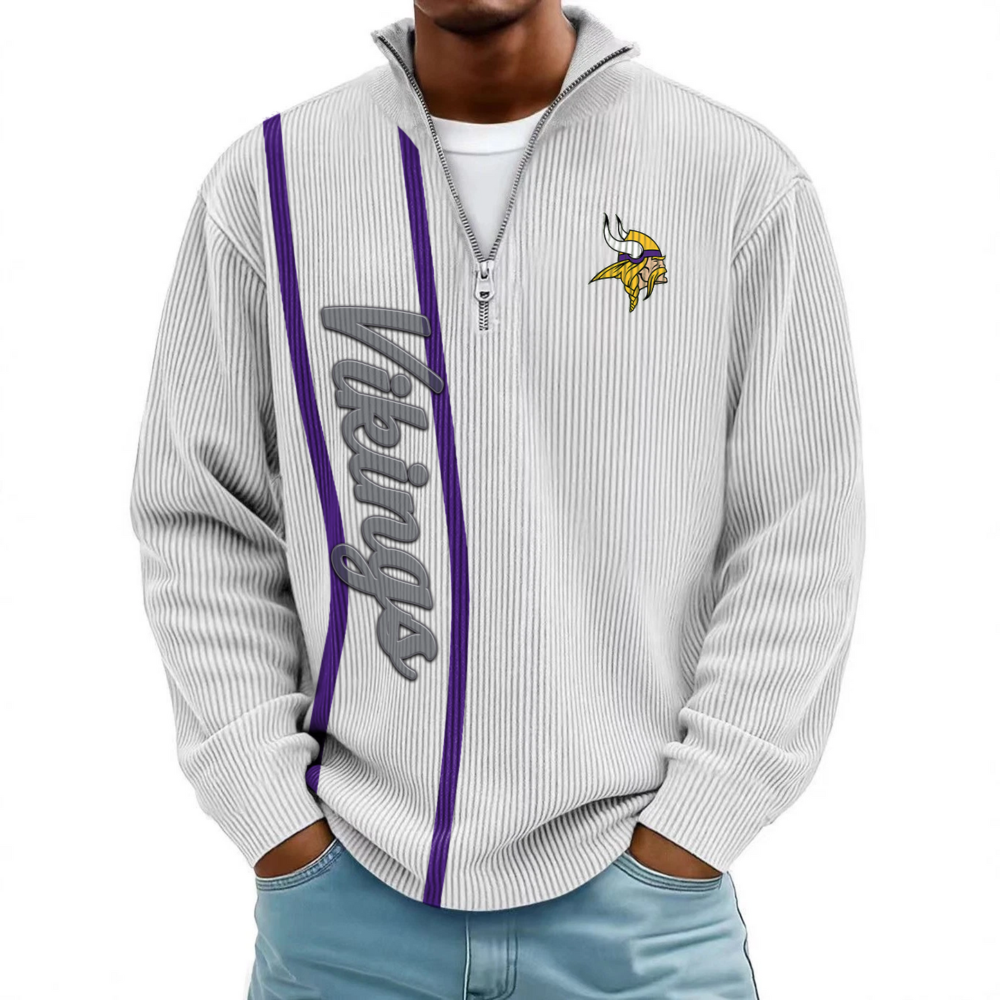 MIN x NFL Mokaloha Men's Waffle Henley Shirts DATND TANTD