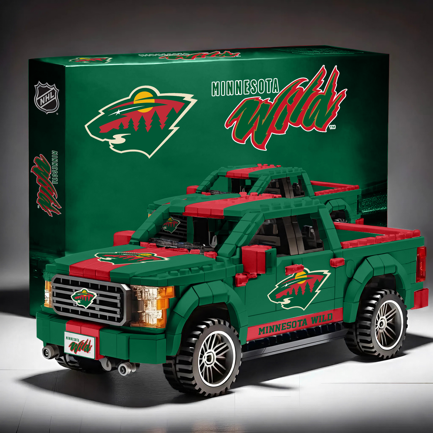 MIN X NHL 3D Racing Truck Model Building Block Set V1 NAK NHT
