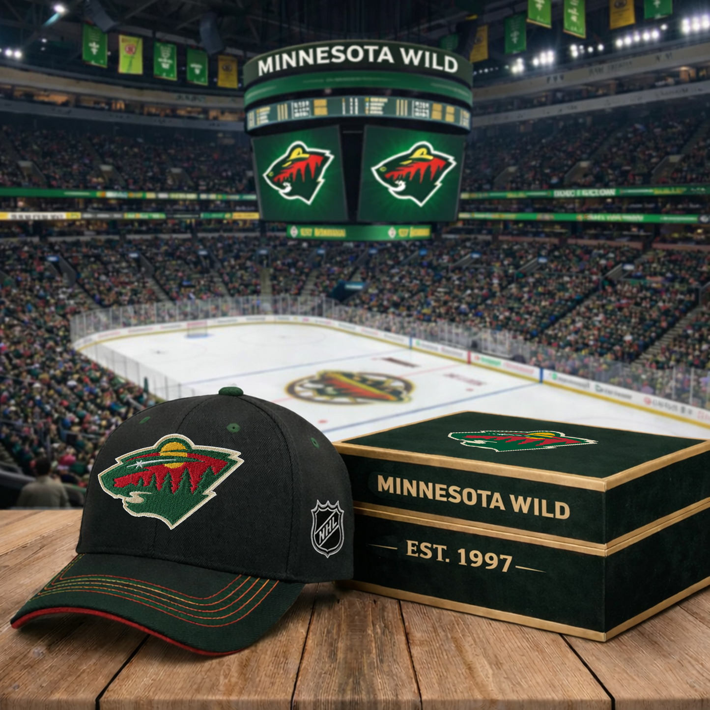 MIN x NHL Classic Fan Snapback Hat NAK NHT