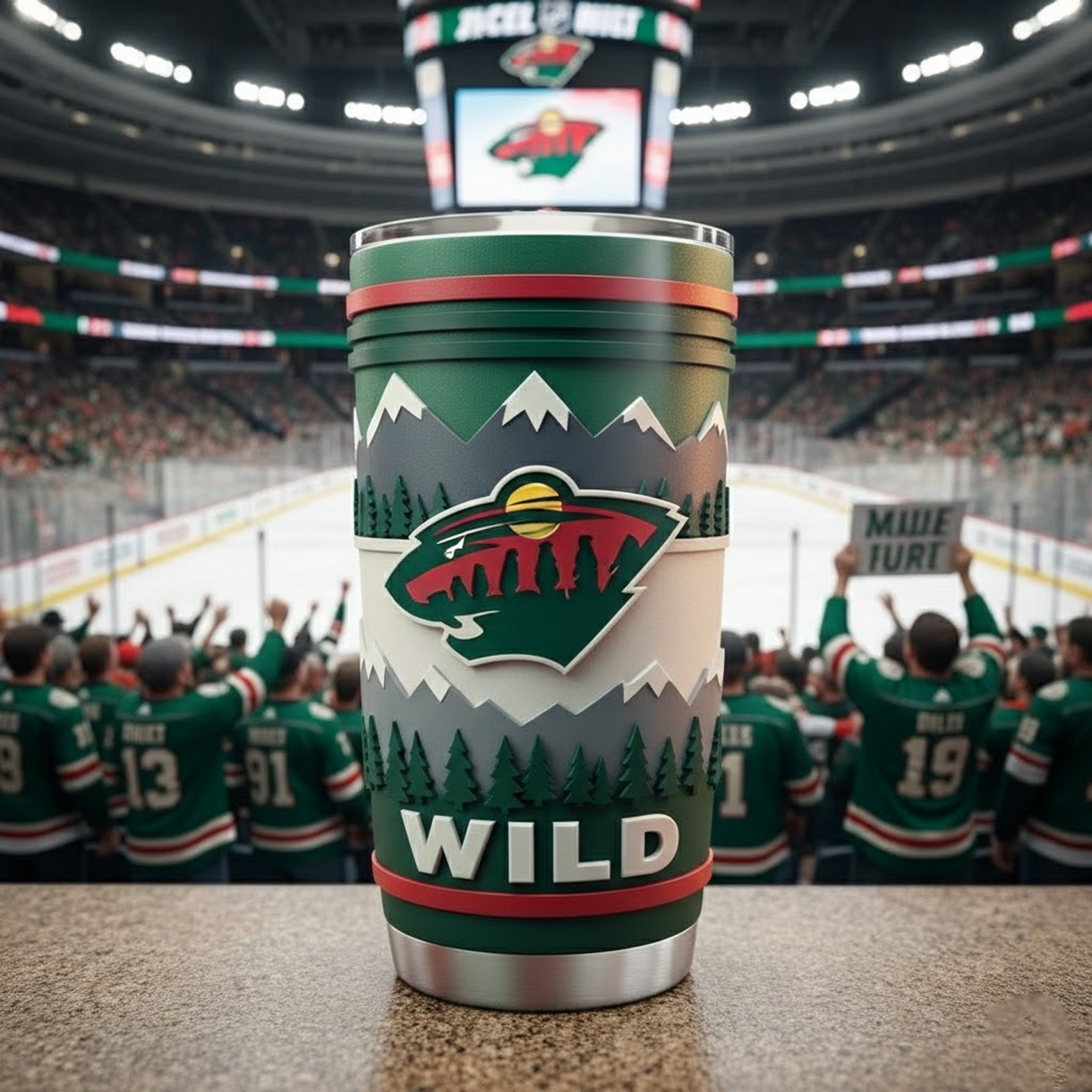 MIN X NHL mascot-shaped thermal mug NAK NHT