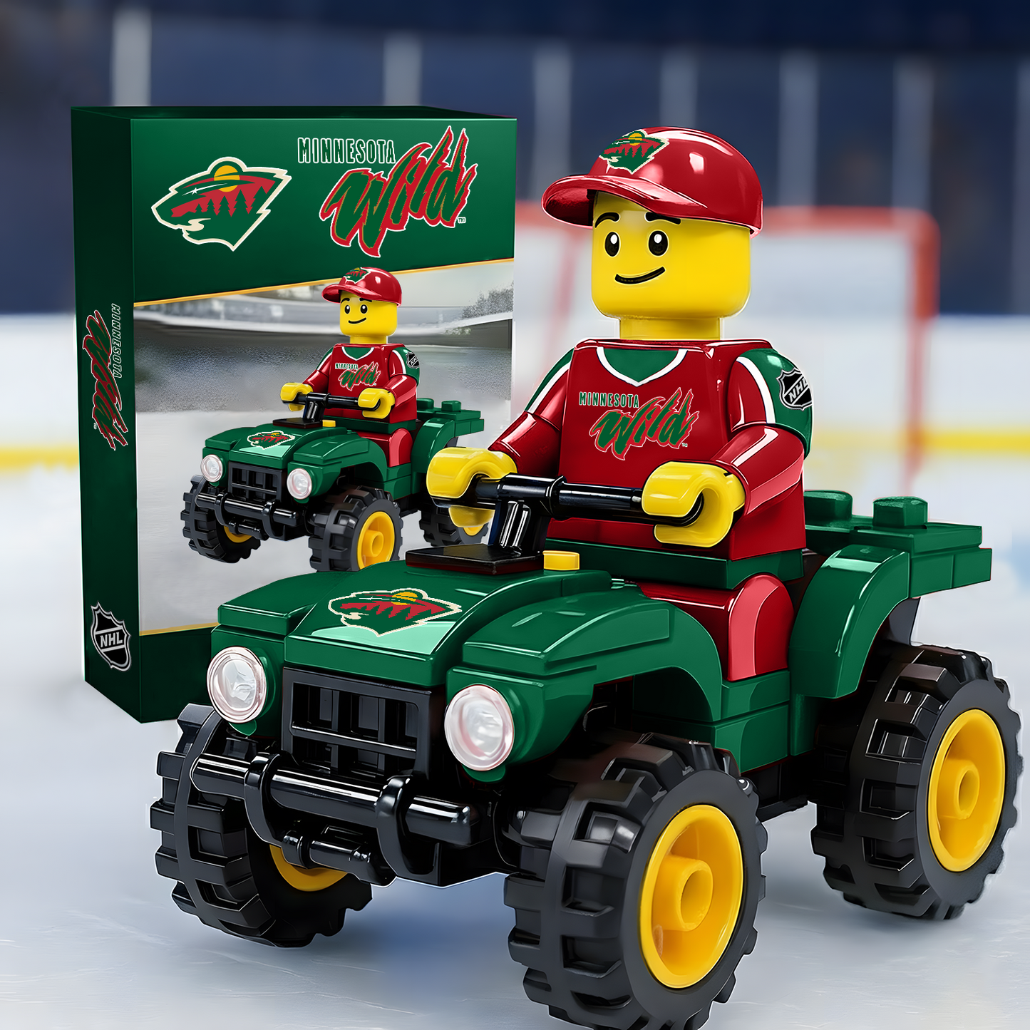 MIN X NHL Team Off-Road Vehicle Building Block Set NAK NHT