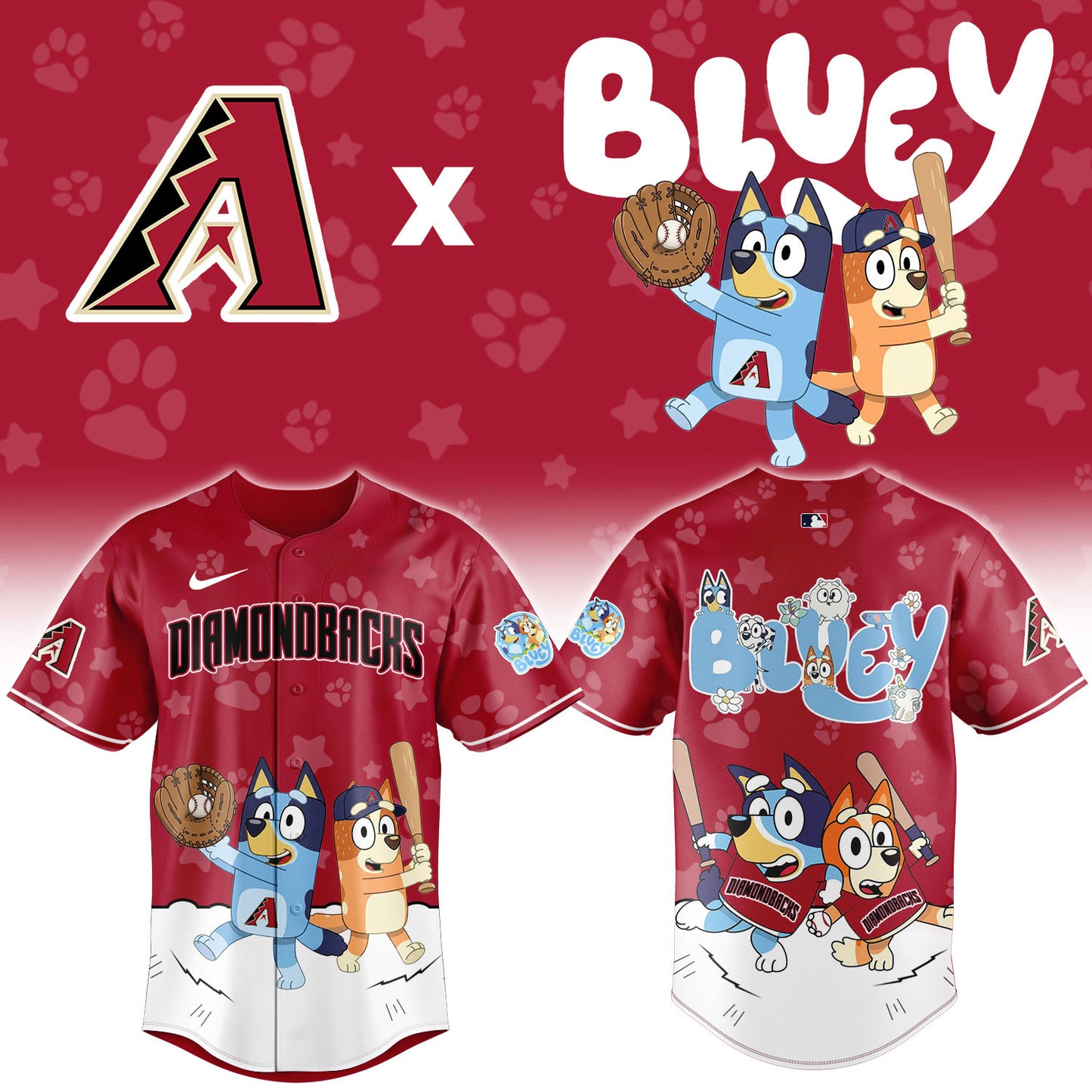 MLB x ARI Bluey Baseball Jersey HLP HLPHUONG