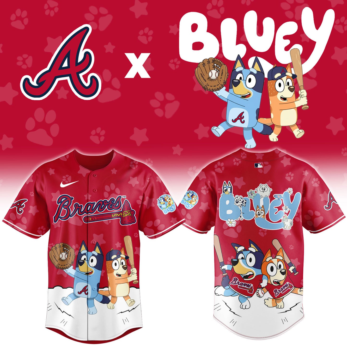 MLB x ATL Bluey Baseball Jersey HLP HLPHUONG