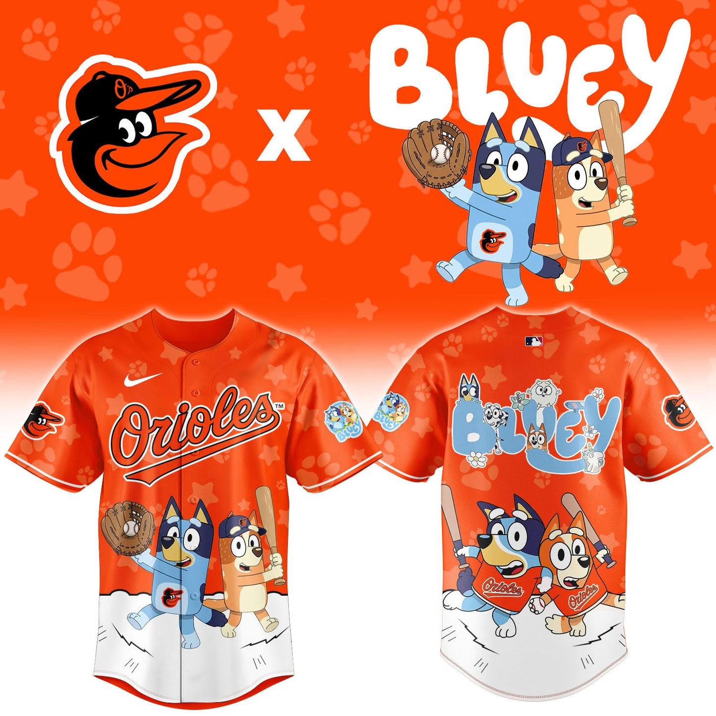MLB x BAL Bluey Baseball Jersey HLP HLPHUONG