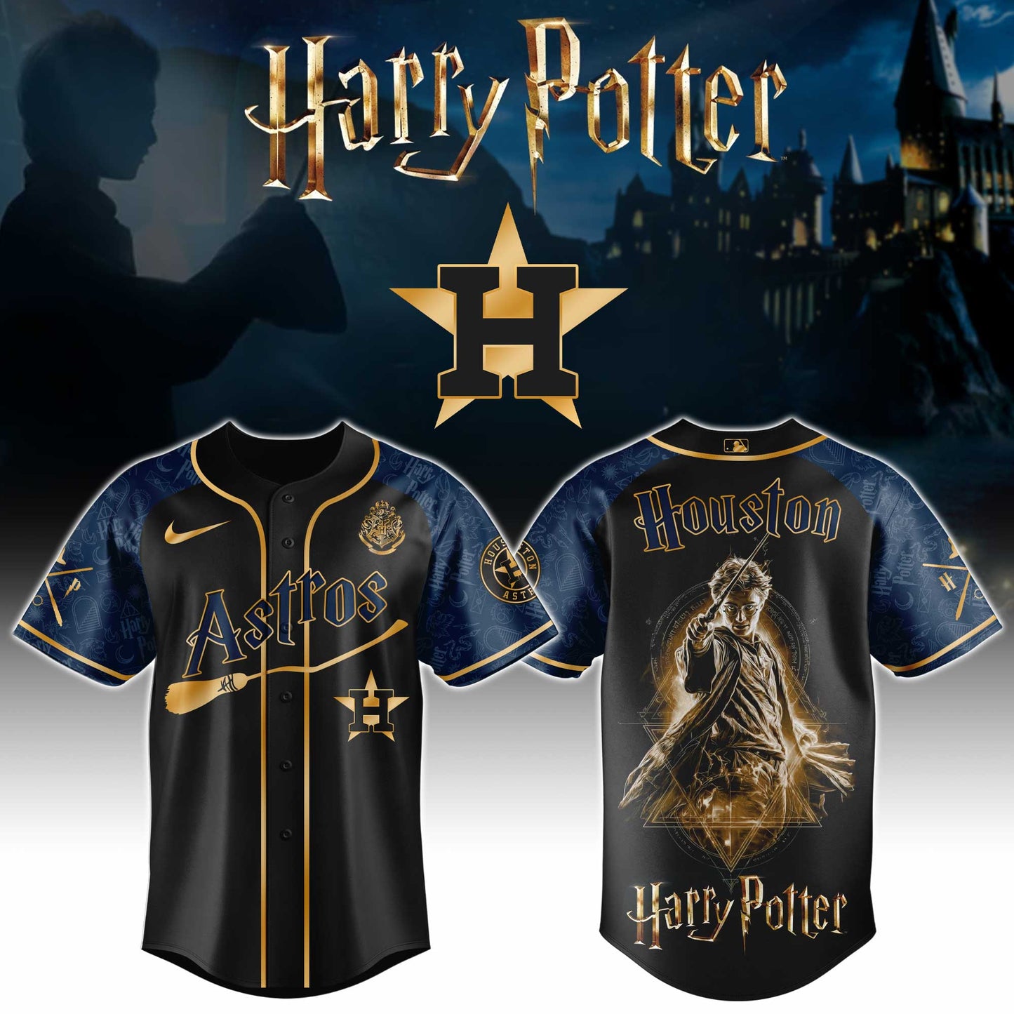 MLB x HOU H Potter Baseball Jersey HLP HLPHUONG