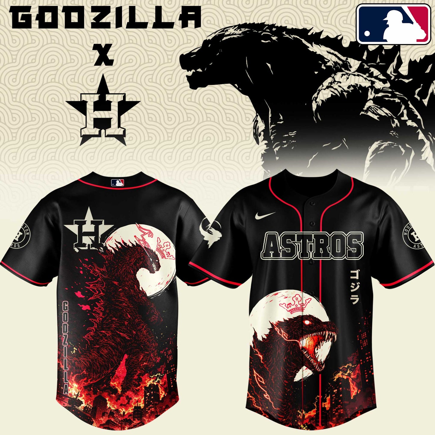 MLB x HOU Monster Baseball Jersey HLP HLPHUONG