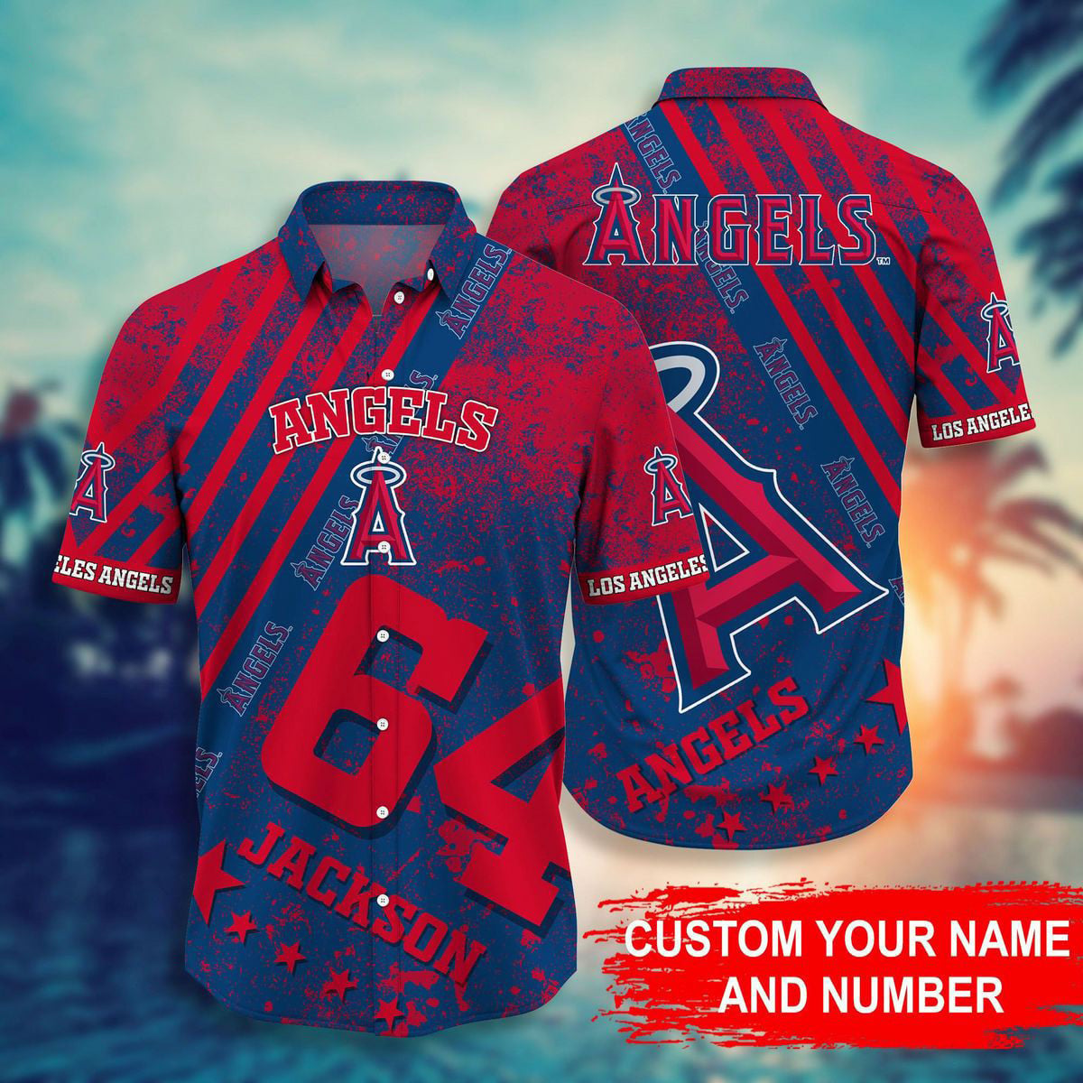 MLB x LAA Personalized Hawaiian Shirt HLP HLPHUONG