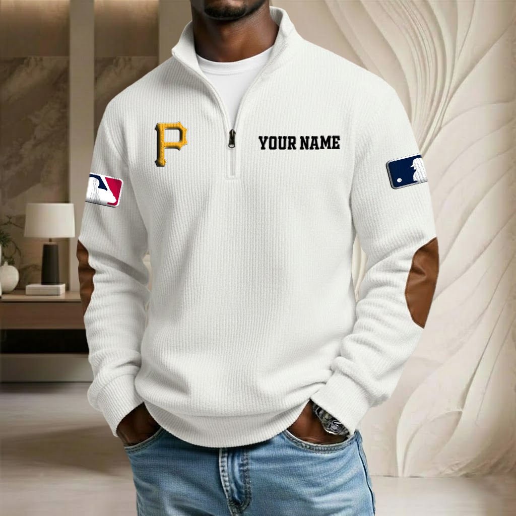 MLB x PP Custom Name Stand Collar Half-zip Sweatshirt HLP HLPHUONG