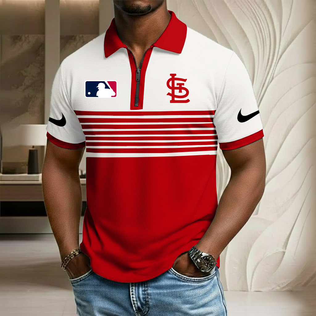 MLB x SL Sport Zip Polo Golf Shirt HLP HLPHUONG