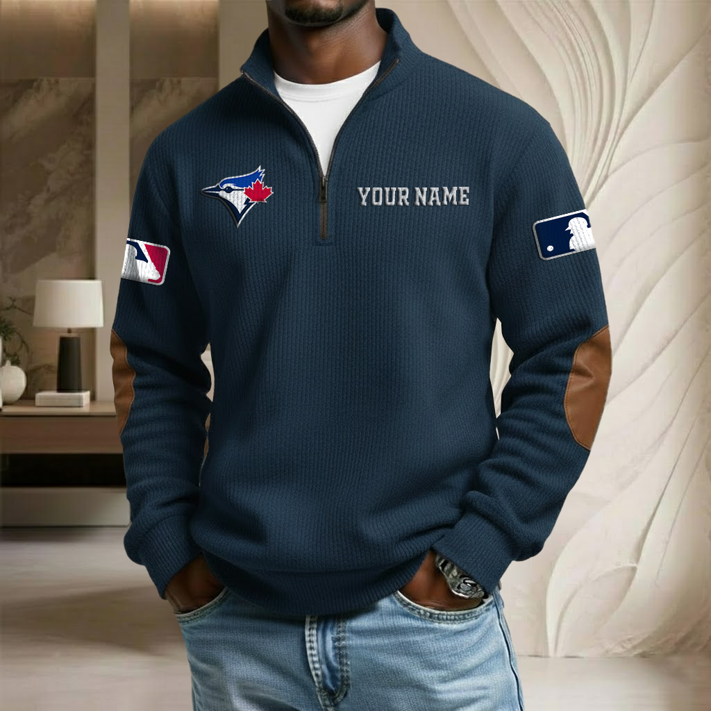 MLB x TBJ Custom Name Stand Collar Half-zip Sweatshirt HLP HLPHUONG